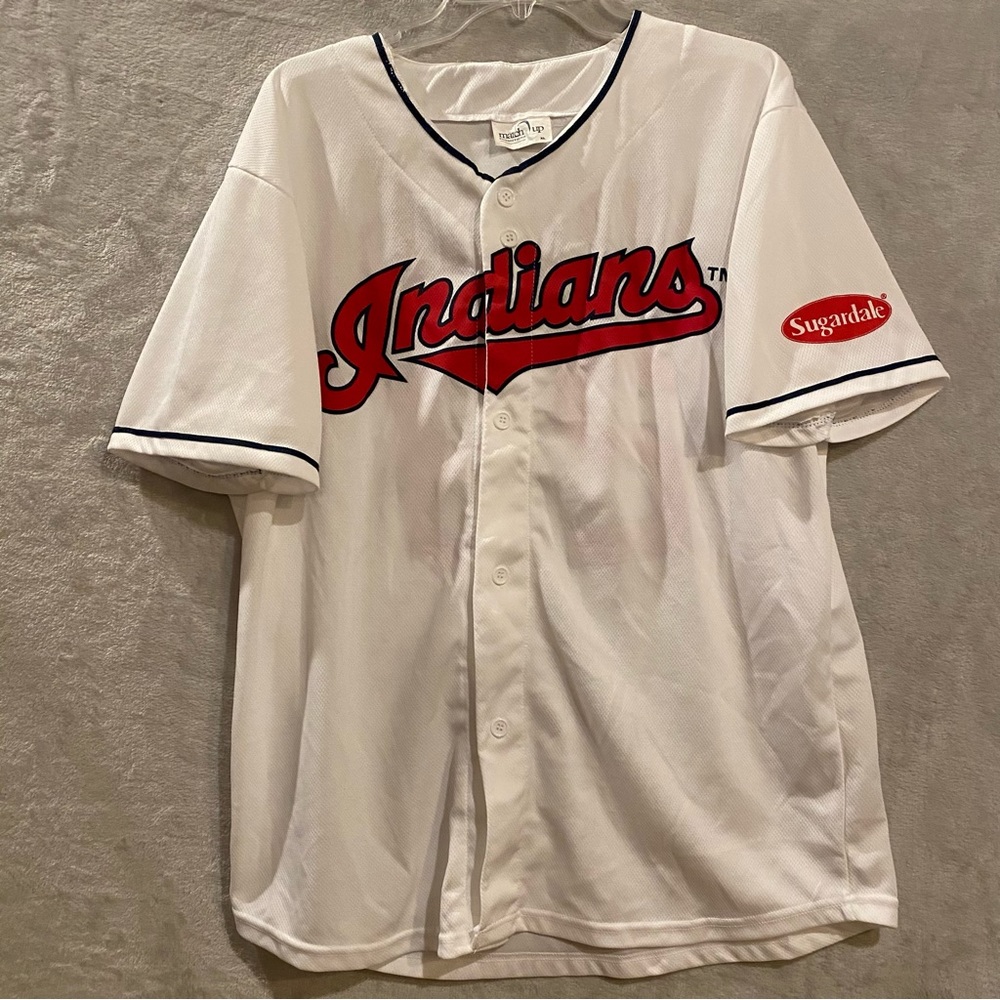 Michael Brantley Shirt Men’s XL White #23 Cleveland Indians Jersey Sugardale MLB